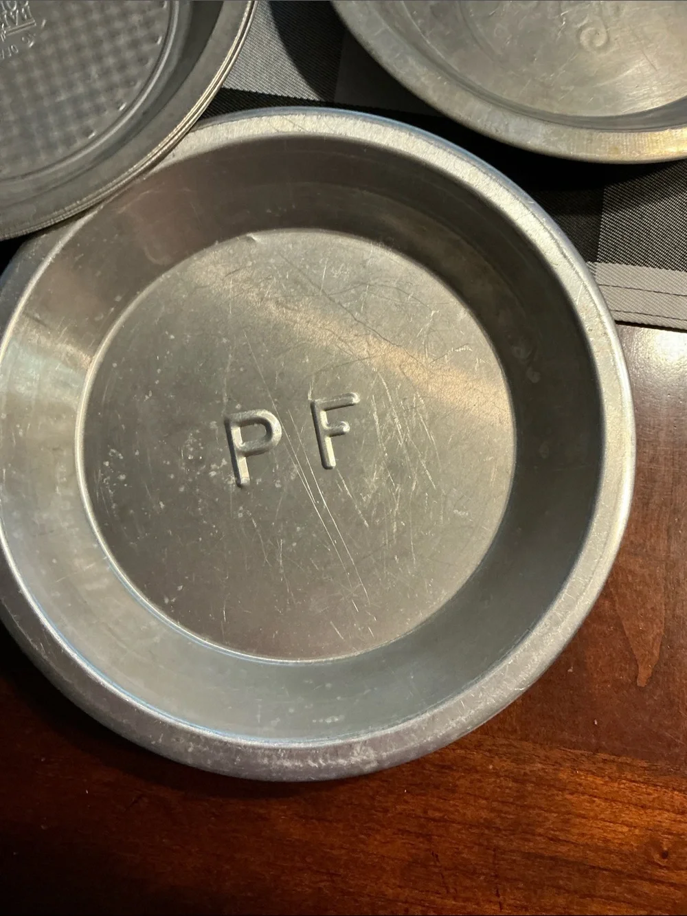 Three vintage Aluminum Pie Pans, Bakers Square, and two Poppin  Fresh
